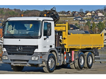 Tipper, Crane truck Mercedes-Benz ACTROS 2636: picture 4