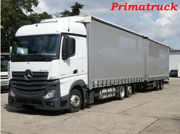 Curtainsider truck Mercedes-Benz Actros 2545 + Schmitz tandem: picture 1