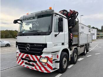 Dropside/ Flatbed truck, Crane truck Mercedes-Benz - Actros 3248: picture 1
