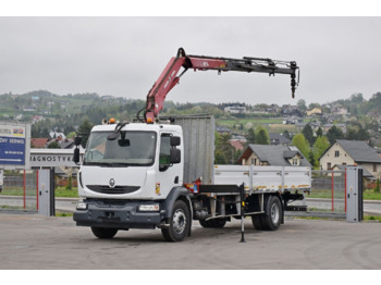 Tipper, Crane truck Renault MIDLUM 220 DXI: picture 2