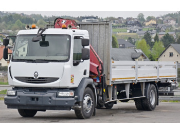 Tipper, Crane truck Renault MIDLUM 220 DXI: picture 4