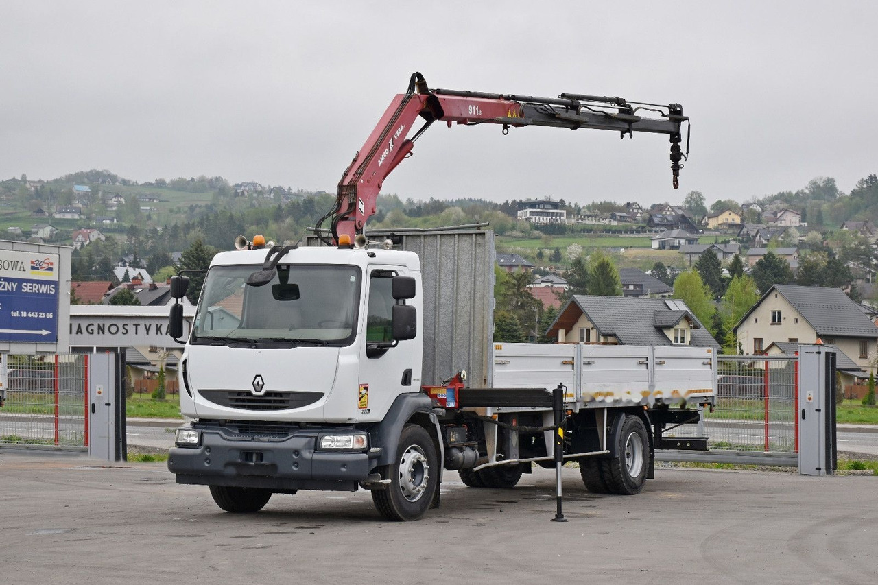 Tipper, Crane truck Renault MIDLUM 220 DXI: picture 2