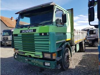 Dropside/ Flatbed truck Scania 112 320 4x2 stake body - spring: picture 1