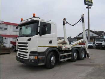 Skip loader truck Scania G 410 6x2 Absetzkipper Gergen Tele, Funk: picture 1