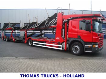 Autotransporter truck Scania P380 / Groenewold 9 loader, Euro5, Retarder: picture 1