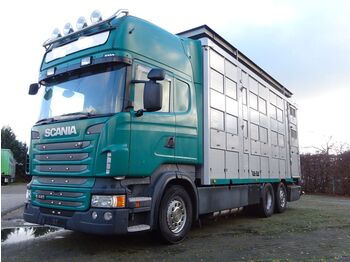 Livestock truck Scania R 440 Topline KABA 3 Stock Hubdach: picture 1