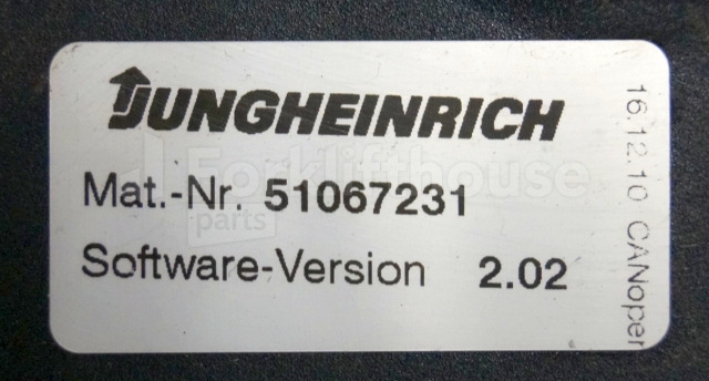 Jungheinrich 51033235 Rij regeling Drive controller AS2412i index C Sw. 1,05 51092751 Sw. 2,02 51067231 from ERE225 year 2010sn. S13X00015737 - ECU: picture 5