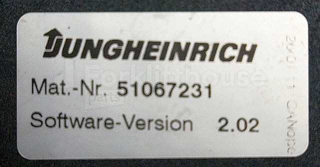 Jungheinrich 51033235 Rij regeling Drive controller AS2412i index C Sw. 1,05 51092751 SW 2,02 51067231 from ERE225 year 2011 sn. S13X00016461 - ECU: picture 5