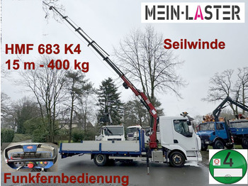 Renault Midlum 220 HMF 683 K4 15m-400 Kg Funk Seilwinde  - Crane truck: picture 1