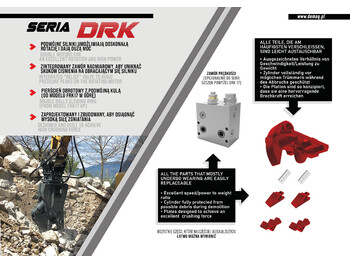 DEMOQ DRK07 Hydraulic Rotating Pulveriser Crusher 780 KG - Demolition shears: picture 4
