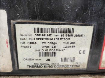 THERMO KING SLX SPECTRUM  REFRIGERATION UNIT / KÜLMASEADE - Refrigerator swap body: picture 3