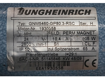  Jungheinrich 51145846 Steering motor 24V type GNM5460-GP80.3 sn 1930558 - Engine: picture 2