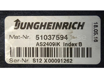 Jungheinrich 51037594 Rij/hef regeling Drive/lift controller AS2409 i k index B Sw. 1,08 51159256 sn. S12X00091262 from EJD220 year 2016 - ECU: picture 2