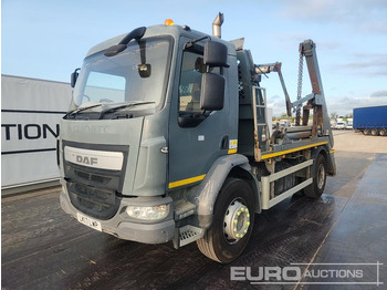  2017 DAF LF220 4x2 Skip Lorry, Hyvalift Equipment, Manual Gearbox, A/C - Skip loader truck: picture 1