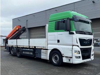 Dropside/ Flatbed truck, Crane truck MAN TG-X 26.480 6x2 Pritsche Heckkran Palfinger 2400: picture 2