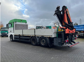Dropside/ Flatbed truck, Crane truck MAN TG-X 26.480 6x2 Pritsche Heckkran Palfinger 2400: picture 3