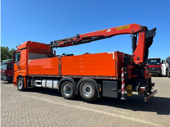 Dropside/ Flatbed truck, Crane truck Mercedes-Benz Actros 2648 L 6x2 Pritsche Heckkran 3xhydr.Aussc: picture 3