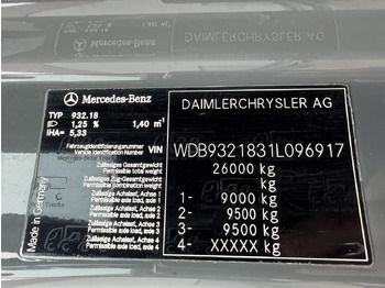 Cab chassis truck Mercedes-Benz Actros 3346 AK 6x6 Actros 3346 AK 6x6: picture 3