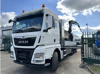 Dropside/ Flatbed truck, Crane truck MAN TGX 35.420 8x4-4 TRIDEM PRTISCHE 6m40 + KRAN (26m!) HIAB X-HIPRO 408 E-5 + JIB 100X-5  - *306.245km* - BE TRUCK: picture 4