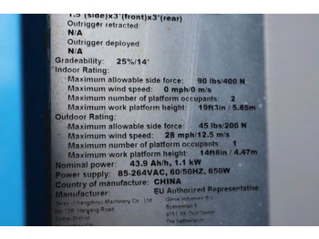 Scissor lift Genie GS1932 E-Drive Several In Stock, 8m Working Height: picture 5 Scissor lift Genie GS1932 E-Drive Several In Stock, 8m Working Height: picture 5
