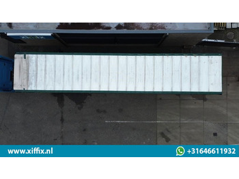 Dropside/ Flatbed semi-trailer Meusburger 3-ass. Vlakke dubbel 2x uitschuifbare oplegger met huifopbouw / 3x ge: picture 5