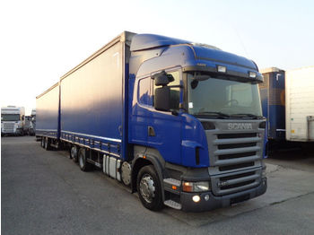 Curtainsider truck Scania R420 Highline JUMBO Tandem ZUG 120m3: picture 1