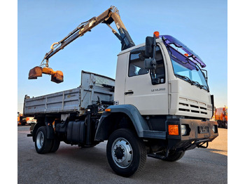 Tipper, Crane truck MAN LE 14.250 4x4 HIAB 077BS-2 Kran Greifer: picture 3 Tipper, Crane truck MAN LE 14.250 4x4 HIAB 077BS-2 Kran Greifer: picture 3