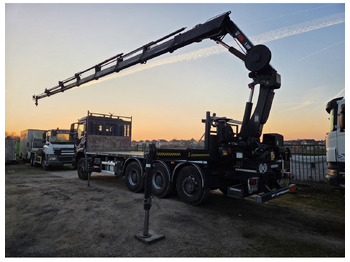 Dropside/ Flatbed truck, Crane truck Mercedes Arocs 3240 8x4 Open Truck Crane HIAB X-HIDUO 258 E-7 7 extensions: picture 5