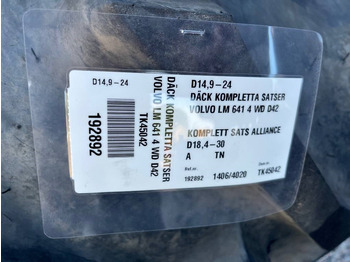 Tire for Construction machinery Alliance 18,4-30 14,9-24 till Volvo Bm 641 642: picture 2