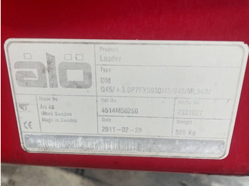 Front loader for tractor Reservdelar / Parts till Trima +3.0 P: picture 3 Front loader for tractor Reservdelar / Parts till Trima +3.0 P: picture 3