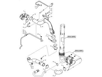 Air intake pipe NEW HOLLAND