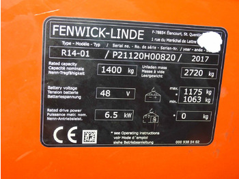 Reach truck Linde R14: picture 2