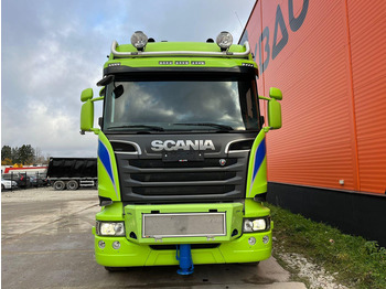 Dropside/ Flatbed truck, Crane truck Scania R 520 8x2*6 EFFER 685/6S / WINCH / JIB CONNECTION / PLATFORM L=6423 mm: picture 3