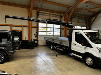 Flatbed van Ford Transit FT 470 Pritsche L5 HIAB Kran 026 T3: picture 1