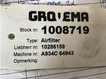 Air filter LIEBHERR