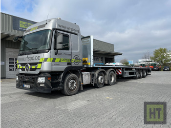 New Dropside/ Flatbed semi-trailer Faymonville MAX Trailer 3-Achs-Tele-Plateau: picture 2