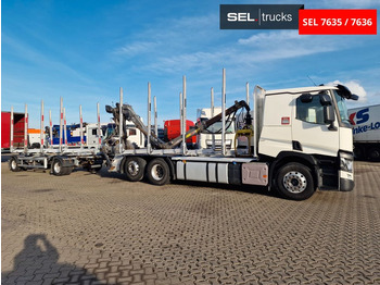 Log truck, Crane truck Renault T 520 / Alu-Felgen / Euro 6D / Liftachse: picture 4