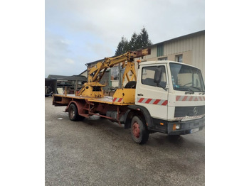 Dropside/ Flatbed truck, Crane truck Camion tarieres Plantation Poteaux France Telecom: picture 2