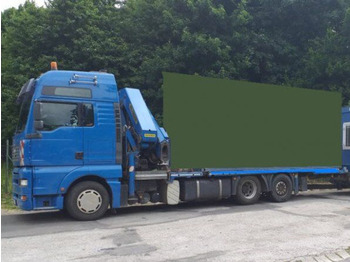 Dropside/ Flatbed truck, Crane truck MAN 6x2 TGA 480 BDF +1m +16m crane: picture 5