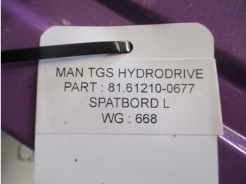 Cab and interior for Truck MAN TGS 81.61210-0677 SPATBORD LINKS: picture 2