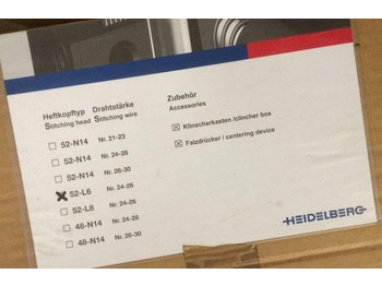 Printing machinery Heidelberg 52-L6 ring eyelet stitching heads: picture 2