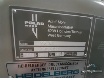 Paper cutting machine Polar 76 EM: picture 4