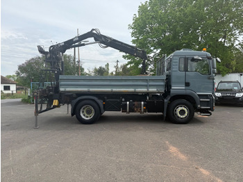 Tipper, Crane truck MAN TGA 18.310 4x2BB: picture 4