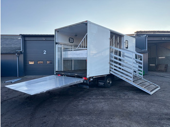 Interior photo 1: Livestock truck DAF LF 45.150 4 paards, laadlift. Horsetruck NL truck