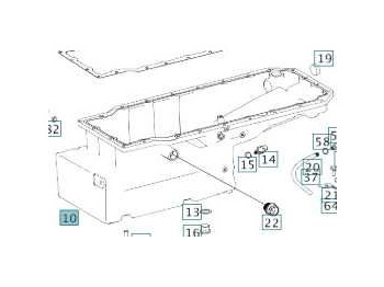 Oil pan MERCEDES-BENZ