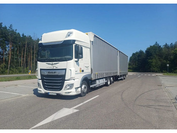 Curtainsider truck DAF XF 480 SUPER SPACE CAB / ZESTAW TANDEM PRZEJAZDOWY 120 M3 / SSC / ACC /EURO 6: picture 5