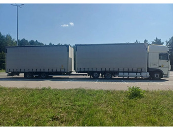 Curtainsider truck DAF XF 480 SUPER SPACE CAB / ZESTAW TANDEM PRZEJAZDOWY 120 M3 / SSC / ACC /EURO 6: picture 2