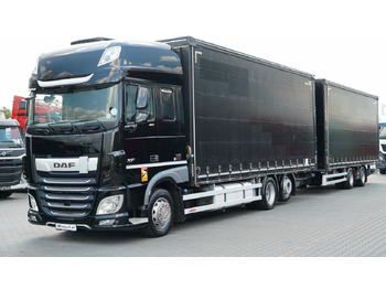 Curtainsider truck DAF XF 480