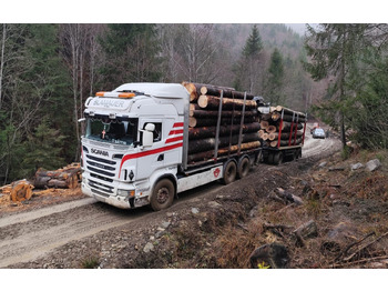 Log truck, Crane truck for transportation of timber SCANIA R560 V8: picture 2