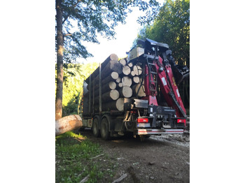 Log truck, Crane truck for transportation of timber SCANIA R560 V8: picture 3